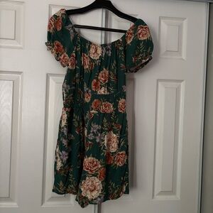 Floral Off-Shoulder romper